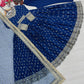 Embroidered Chinon Silk Gown Set