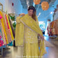 Embroidered Chinon Silk Kurti Plazzo Set for Festive and Wedding Wear