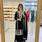 Embroidered Chinon Silk Kurti Plazzo Set for Festive and Wedding Wear