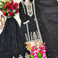 Embroidered Chinon Silk Kurti Plazzo Set for Festive and Wedding Wear
