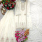 Embroidered Chinon Silk Kurti Plazzo Set for Festive and Wedding Wear