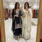 Embroidered Chinon Silk Kurti Plazzo Set for Festive and Wedding Wear