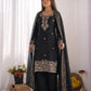 Embroidered Chinon Silk Palazzo Sharara Set