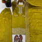 Embroidered Chinon Silk Palazzo Sharara Set