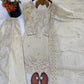 Embroidered Chinon Silk Palazzo Sharara Set