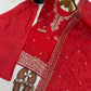 Embroidered Chinon Silk Palazzo Sharara Set