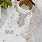 Embroidered Chinon Silk Palazzo Sharara Set