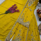 Embroidered Chinon Silk Sharara Suit