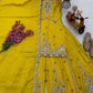 Embroidered Chinon Silk Sharara Suit