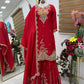 Embroidered Chinon Silk Sharara Suit