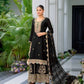 Embroidered Chinon Silk Sharara Suit Set