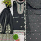 Embroidered Chinon Silk Sharara Suit Set