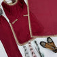 Embroidered Chinon Suit Set with Dupatta