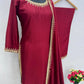Embroidered Chinon Suit Set with Dupatta