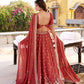 Embroidered Chocolate Crush Lehenga Choli Set with Dupatta