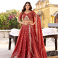 Embroidered Chocolate Crush Lehenga Choli Set with Dupatta