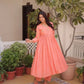 Embroidered Cotton Anarkali Kurti Pant Set for Festive and Casual Wear