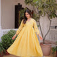 Embroidered Cotton Anarkali Kurti Pant Set for Festive and Casual Wear