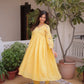 Embroidered Cotton Anarkali Kurti Pant Set for Festive and Casual Wear