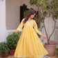 Embroidered Cotton Anarkali Kurti Pant Set for Festive and Casual Wear