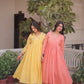 Embroidered Cotton Anarkali Kurti Pant Set for Festive and Casual Wear