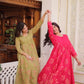 Embroidered Cotton Anarkali Kurti Pant Set for Festive and Casual Wear