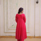 Embroidered Cotton Anarkali Kurti Pant Set for Festive and Casual Wear