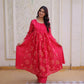 Embroidered Cotton Anarkali Kurti Pant Set for Festive and Casual Wear