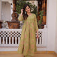 Embroidered Cotton Anarkali Kurti Pant Set for Festive and Casual Wear