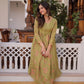 Embroidered Cotton Anarkali Kurti Pant Set for Festive and Casual Wear