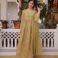 Embroidered Cotton Anarkali Kurti Pant Set for Festive and Casual Wear