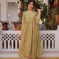 Embroidered Cotton Anarkali Kurti Pant Set for Festive and Casual Wear