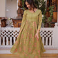 Embroidered Cotton Anarkali Kurti Pant Set for Festive and Casual Wear