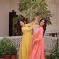 Embroidered Cotton Anarkali Kurti Pant Set for Festive and Casual Wear