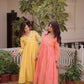 Embroidered Cotton Anarkali Kurti Pant Set for Festive and Casual Wear