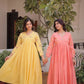 Embroidered Cotton Anarkali Kurti Pant Set for Festive and Casual Wear