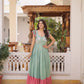 Embroidered Cotton Flair Gown