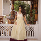 Embroidered Cotton Flair Gown