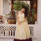 Embroidered Cotton Flair Gown
