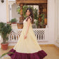 Embroidered Cotton Flair Gown
