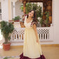 Embroidered Cotton Flair Gown