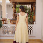 Embroidered Cotton Flair Gown