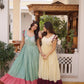 Embroidered Cotton Flair Gown