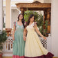 Embroidered Cotton Flair Gown