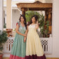 Embroidered Cotton Flair Gown