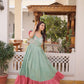 Embroidered Cotton Flair Gown