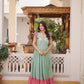 Embroidered Cotton Flair Gown