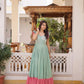 Embroidered Cotton Flair Gown