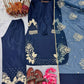 Embroidered Crepe Palazzo Set with Organza Dupatta