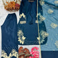 Embroidered Crepe Palazzo Set with Organza Dupatta